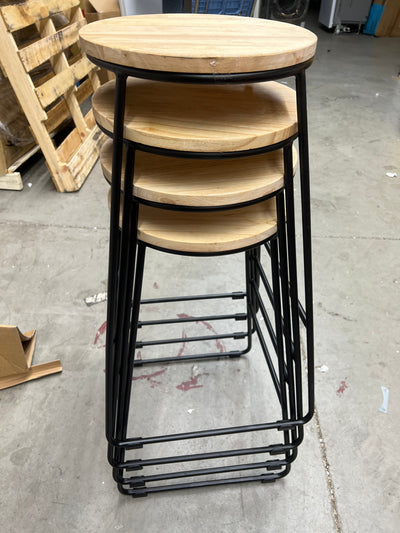 Mainstays Bar Stool, Black, Set of 4 (new out of the box)