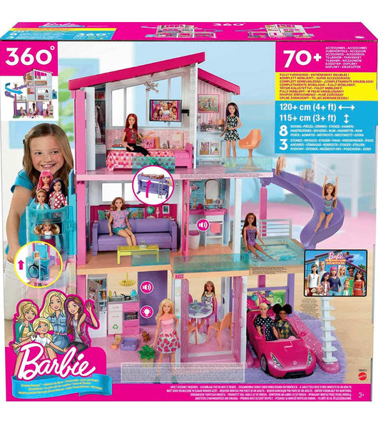 Barbie Dreamhouse Dollhouse with Wheelchair Accessible Elevator, Pool, Slide and 70 Accessories Including Furniture and Household Items, Gift for 3 to 7 Year Olds- NEW IN BOX!!!