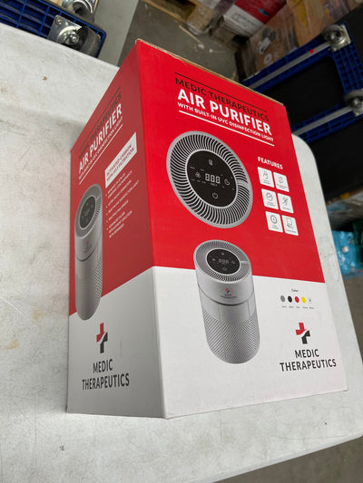 Medic Therapeutics Ultra Silent UVC Portable Activated Carbon HEPA H13 Air Purifier- new in box