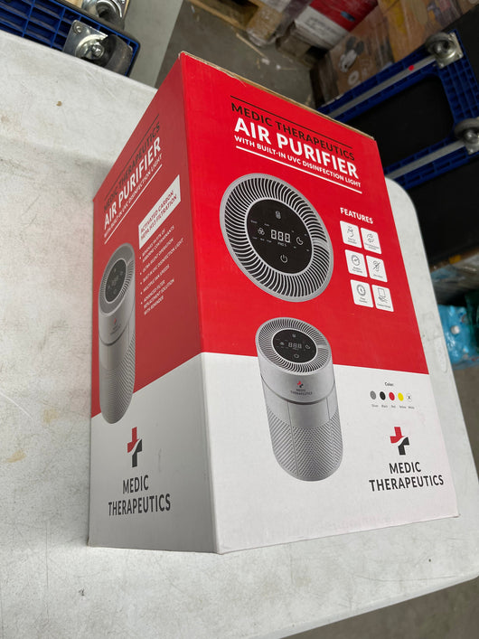 Medic Therapeutics Ultra Silent UVC Portable Activated Carbon HEPA H13 Air Purifier- new in box
