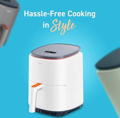 COSORI Air Fryer 4 Qt, 7 Cooking Functions Airfryer, 150+ Recipes on Free App, 97% less fat Freidora de Aire, Dishwasher-safe, Designed for 1-3 People, Lite 4.0-Quart Smart Air Fryer, White- NEW