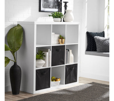 Better Homes & Gardens 9-Cube Storage Organizer, Textured White (new in the box)