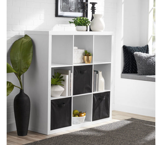 Better Homes & Gardens 9-Cube Storage Organizer, Textured White (new in the box)