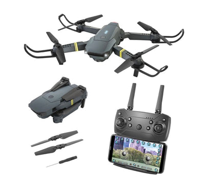 VistaTech Quadcopter Rechargeable Drone Black/Grey/Yellow with Camera- Used but Like New!!