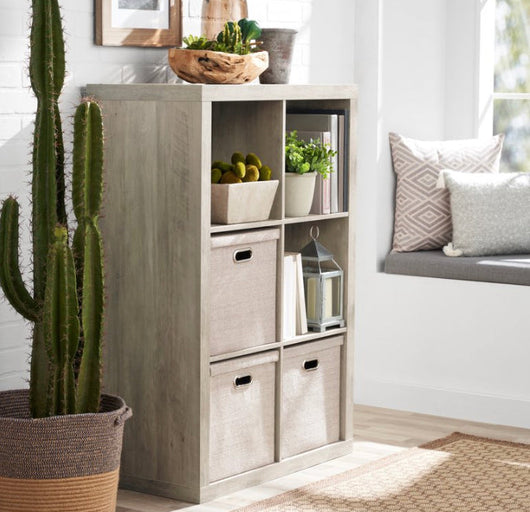 Better Homes & Gardens 6-Cube Storage Organizer, Rustic Gray- NEW IN BOX (minor scratch from shipping, hardly noticeable)