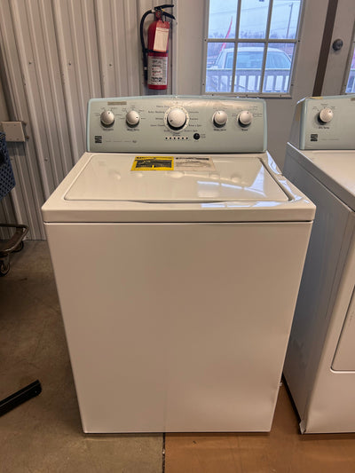 Kenmore 28" Top-Load Washer with Triple Action Agitator and 4.2 Cubic Ft. Total Capacity, White!  -Brand new never used (Dented from shipping, photos shown - Was tested in spin and works perfectly)