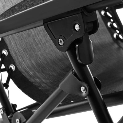 Mainstays Outdoor Zero Gravity Chair Lounger, 2 Pack - Black!  -Brand new in the box 