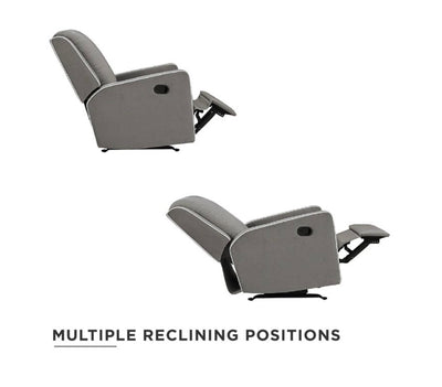 Baby Relax Robyn Rocker Recliner Chair, Nursery Furniture, Gray Linen- NEW AND ASSEMBLED!!!