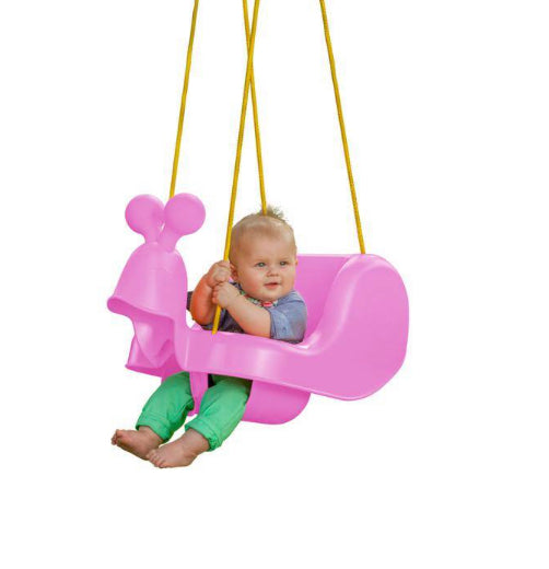 Pink Snail Baby Swing with Rope- NEW (Missing Snail Eyes)
