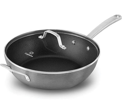 Calphalon 1943289 Classic Nonstick Jumbo Fryer Omelet Pan with Cover, 12", Grey- NEW IN BOX!!!
