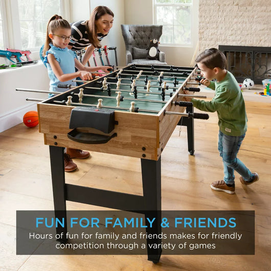 Best Choice Products 2x4ft 10-in-1 Combo Game Table Set w/ Hockey, Foosball, Pool, Shuffleboard, Ping Pong, Chess, Cards**New in box**
