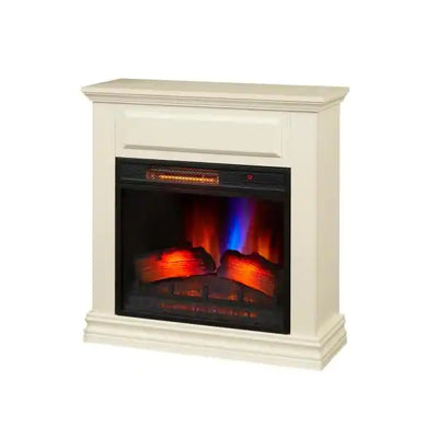 StyleWell Wheaton 31 in. Freestanding Electric Fireplace in White- NEW IN BOX!!!