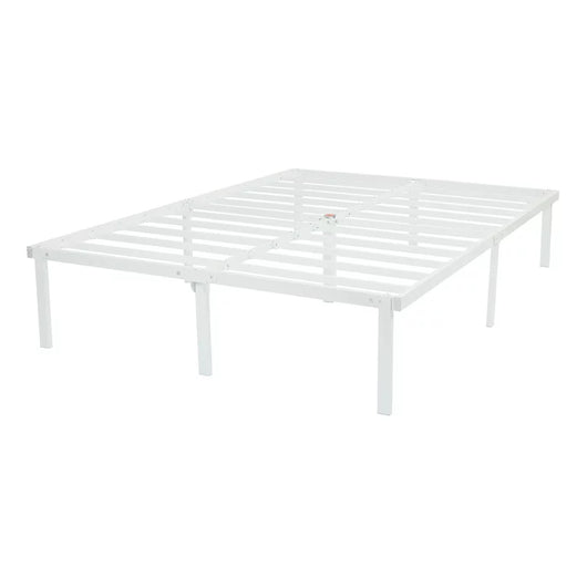 Mainstays 14" Heavy Duty White Steel Slat Platform Bed Frame**New in box**