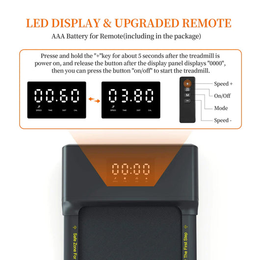 Star Power 2-in-1 Under Desk Treadmill with remote control, ultra-quiet running**New**