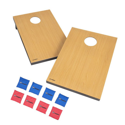 Triumph Tournament Bean Bag Toss Game with Two Wooden Portable Game Platforms on Foldable Legs and Eight Toss Bags**New in box**