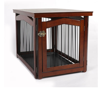 Merry Products 2-in-1 End Table Dog Crate and Gate, Small, 32"L**New in box**