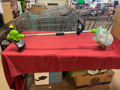 Greenworks 40V 12-inch String Trimmer with 2.0 Ah Battery and Charger,- used, tested and works great!!!
