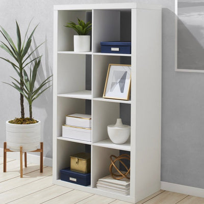 Better Homes & Gardens 8-Cube Storage Organizer, Textured White- NEW IN BOX!!!