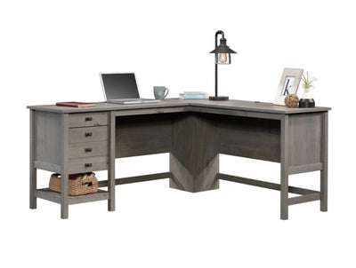 Sauder Cottage Road Wood L-Shaped Desk, Mystic Oak Finish- BRAND NEW IN BOX!!!