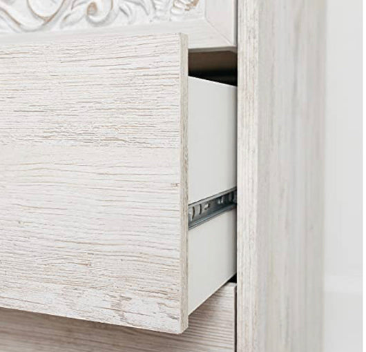 Signature Design by Ashley Paxberry Boho Dresser, Whitewash!! NEW IN BOX!!