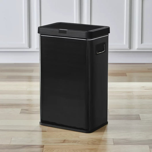 Better Homes & Gardens 13.7 gal Touchless Dual Sensor Kitchen Garbage Can, Stay Open Lid- NEW OUT OF BOX! (Minor dent from shipping)