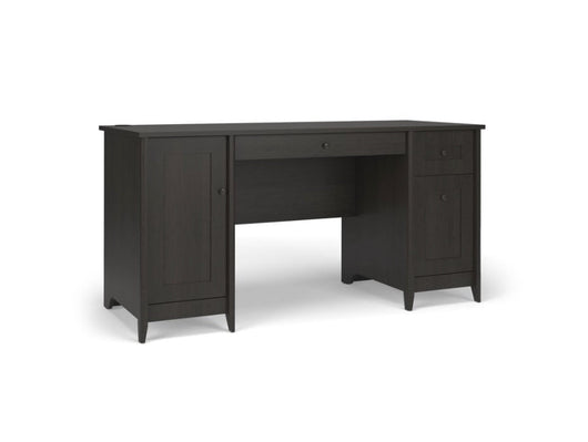 Quarters & Craft Harvey Manor Collection Home Office 57" Computer Desk, with Drawers, in Brushed Black- NEW IN THR BOX (minor shipping damage in one board, hardly noticeable, photos shown)