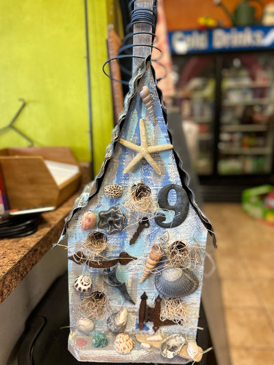 Handcrafted Seaside Retreat Birdhouse