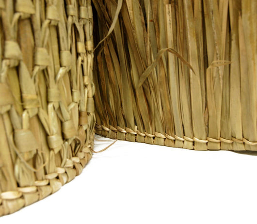 FOREVER BAMBOO Mexican Thatch Roof Runner Roll Duck Blind Grass Tiki Hut Thatch Duck Boat Blinds Palapa Thatch Roofing for Tiki Bar Huts, Tan, 35" x 60'!! BRAND NEW IN PLASTIC!!