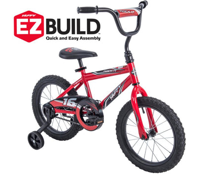 Huffy 16 Inch Rock It Boys Sidewalk Bike, Red- NEW AND ASSEMBLED!!!!