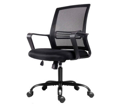 Smugdesk Manager's Chair with Swivel & Lumbar Support, 270 lb. Capacity, Black- NEW AND ASSEMBLED!!!