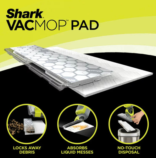 Shark VACMOP™ Cordless Hard Floor Vacuum Mop with Disposable VACMOP™ Pad- NEW IN BOX!!