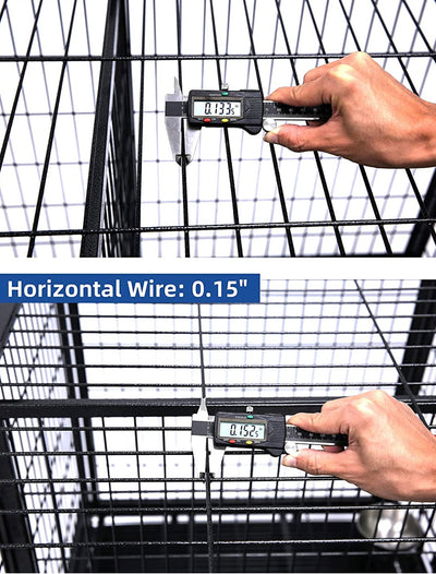 Stackable cage, 109 cm, with feed doors and additional separator or tray!  -Brand new in the box