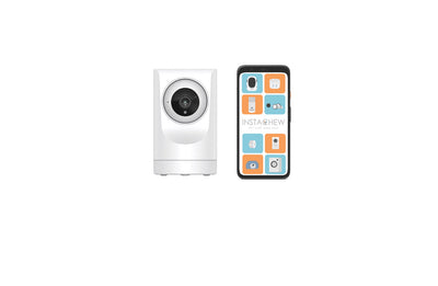 Instachew Puresight 1080P WiFi Pet camera, Indoor Home Security Surveillance Dog Camera with Night Vision, Cat camera Motion Detector, 2 way audio, video recording, 360-degree rotation, 2.4GHz, White (new in the box)