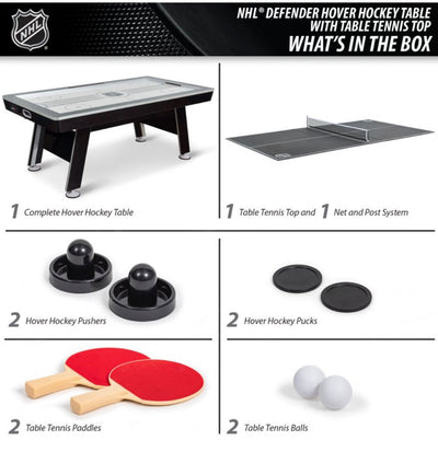 NHL 80” Power Play 2-In-1 Air Hockey Table with Table Tennis Top- NEW IN BOX!!!!