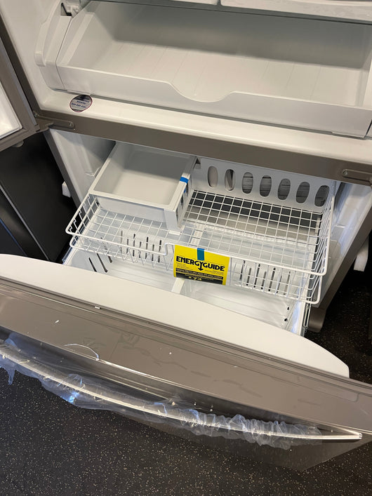 Whirlpool  25.2-cu ft French Door Refrigerator with Ice Maker (Fingerprint Resistant Stainless Steel) ENERGY STAR- new - scratch and dent unit