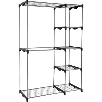 Mainstays Wire Shelf Closet Organizer, 2-Tier, Easy to Assemble**New in Box**