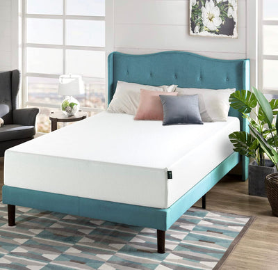 Zinus 12 Inch Green Tea Memory Foam Mattress / CertiPUR-US Certified / Bed-in-a-Box / Pressure Relieving, King, White- NEW IN BOX!!!