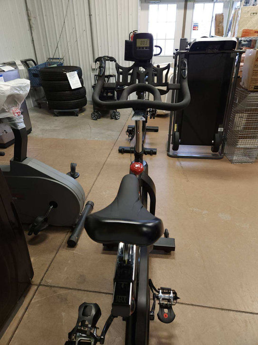 Magnetic Resistance Stationary Exercise Bike with LCD monitor (new and assembled with small scratch- photos shown)