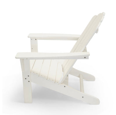 LuXeo Marina White Poly Outdoor Adirondack Chair- NEW IN BOX!!!
