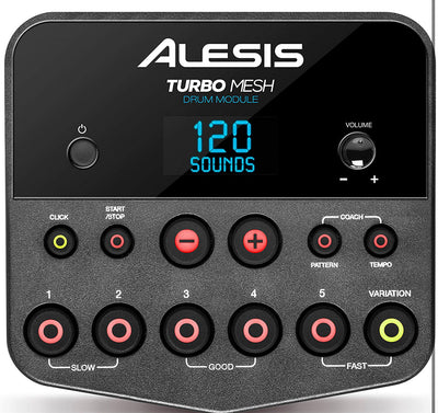 Alesis Drums Turbo Mesh Kit – Electric Drum Set With 100+ Sounds, Mesh Drum Pads, Drum Sticks, Connection Cables and 60 Melodics Lessons!  -Brand new in the box