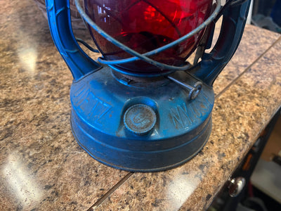 Vintage DIETZ LITTLE WIZARD LANTERN USA RED GLASS GLOBE 1900-1949, AS-IS FINAL SALE!!