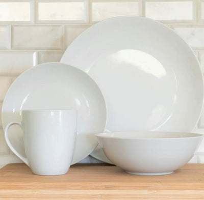 Ten Strawberry Street Simply White Coupe 16-Piece Ceramic Dinnerware Set- NEW IN BOX!!!!