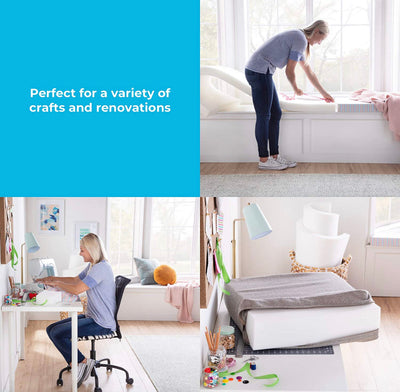 Linenspa High Density Cushion Craft Foam - Perfect for Chairs, Sofas, Headboards, and DIY Projects, 4" x 24" x 72", White- NEW IN BOX!!!!