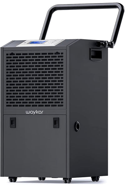 Waykar 155 Pints Commercial Dehumidifier Industrial Dehumidifier for Large Space up to 7500 Sq.ft for Home Basements, Whole House, Library, Moisture Remove!! NEW OUT OF BOX, MISSING DRAIN HOSE AND HANDLE, TESTED WORKS GREAT!!