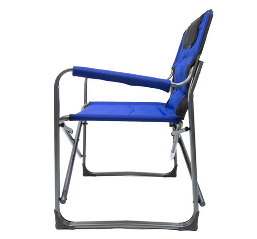 Ozark Trail Camping Director Chair, Blue, Adult- NEW OUT OF BOX!!!
