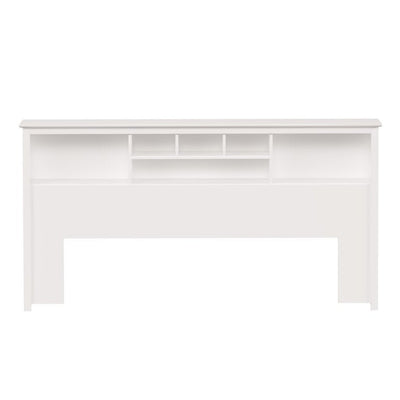 Prepac Monterey White King Bookcase Headboard**New in Box**