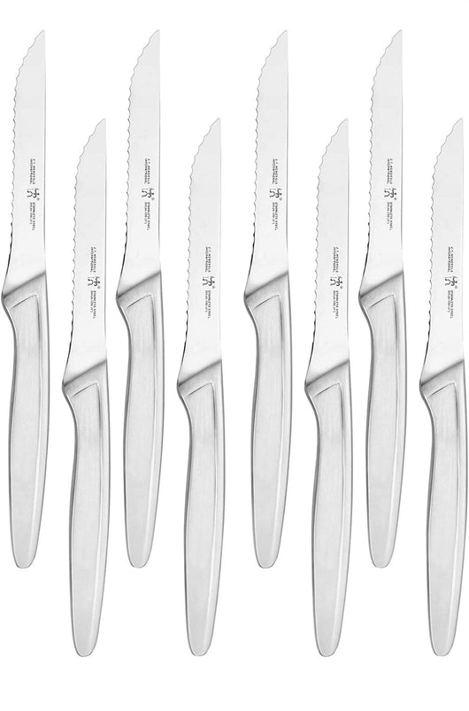 HENCKELS Steak Knife Set of 8, Stainless Steel Knife Set, Silver!! NEW IN BOX!!