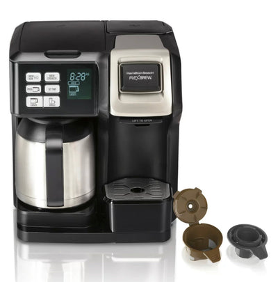 Hamilton Beach FlexBrew Trio Coffee Maker , 10 Cup Thermal, Black & Stainless- USED BUT VERY CLEAN!!!