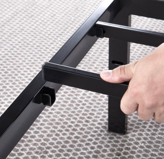 Best Price Mattress 14 Inch Metal Platform Beds w/ Heavy Duty Steel Slat Mattress Foundation (No Box Spring Needed), Black- NEW IN BOX!!!