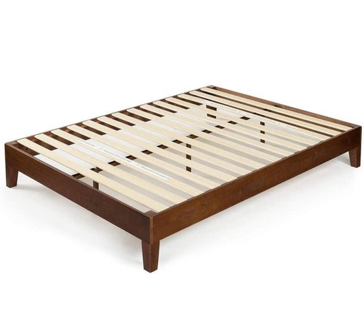 Zinus Marissa 12 Inch Deluxe Wood Platform Bed / No Box Spring Needed / Wood Slat Support / Antique Espresso Finish, Full- NEW IN BOX!!!!